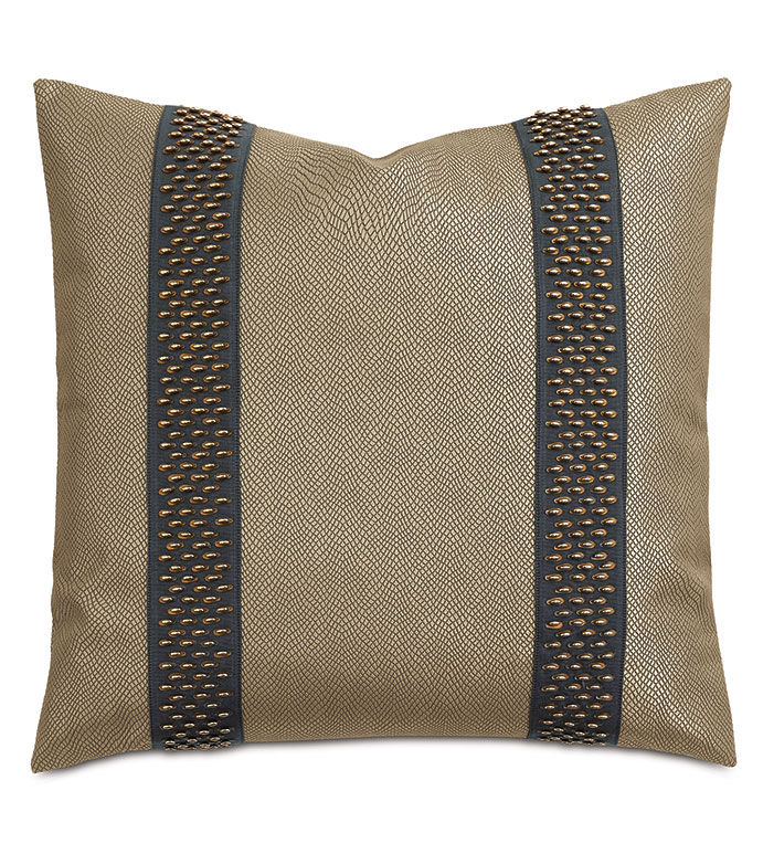 Natalia Beaded Border Decorative Pillow