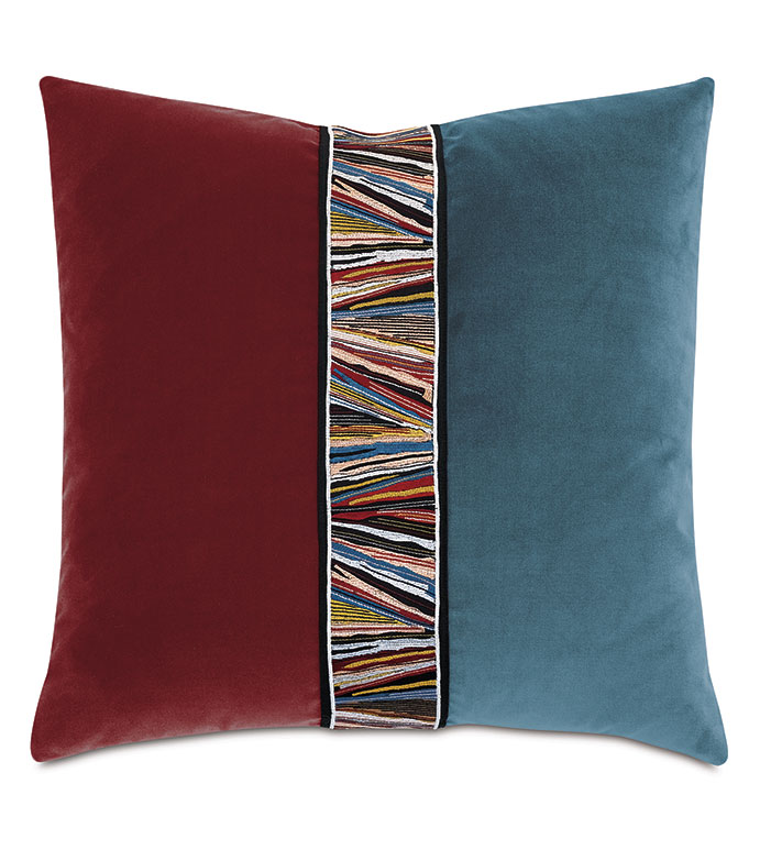 Uma Pizzazz Decorative Pillow in Scarlet