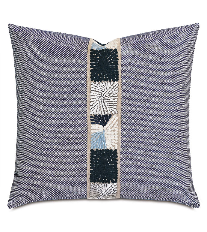 Speckle Embroidered Decorative Pillow