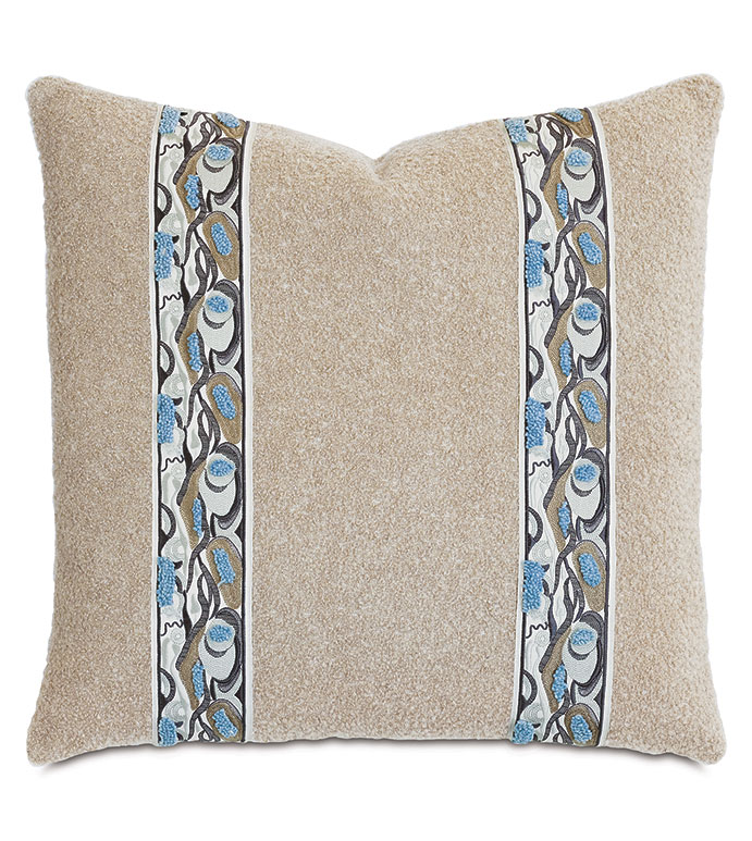 Uzi Trompe Loeil Border Decorative Pillow