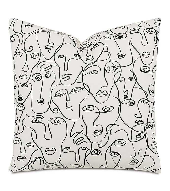 Noam Sketch Decorative Pillow