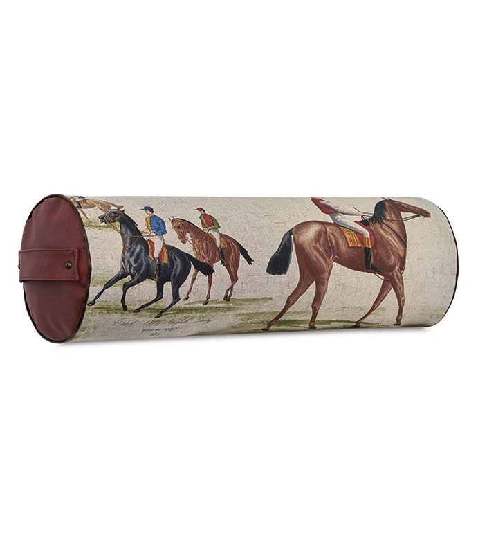 EQUESTRIAN BOLSTER WITH HANDLES