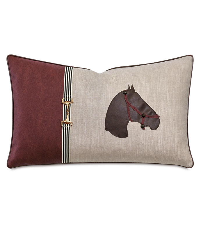 EQUESTRIAN LASERCUT DECORATIVE PILLOW