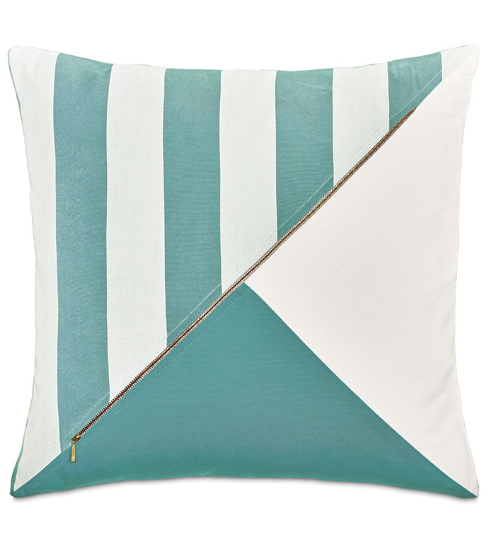SAIL COLORBLOCK DECORATIVE PILLOW IN SKY