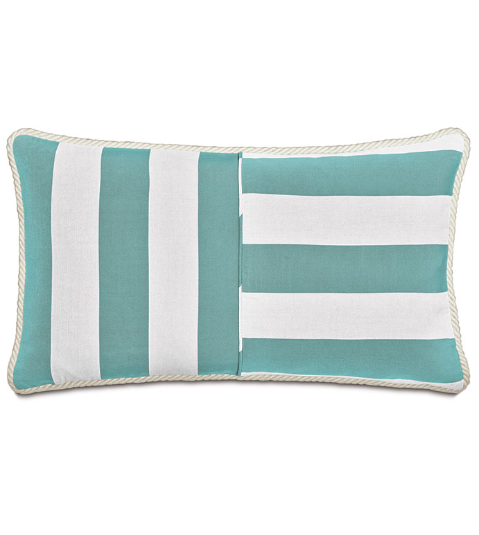RIPTIDE STRIPED DECORATIVE POLLOW IN ARCTIC