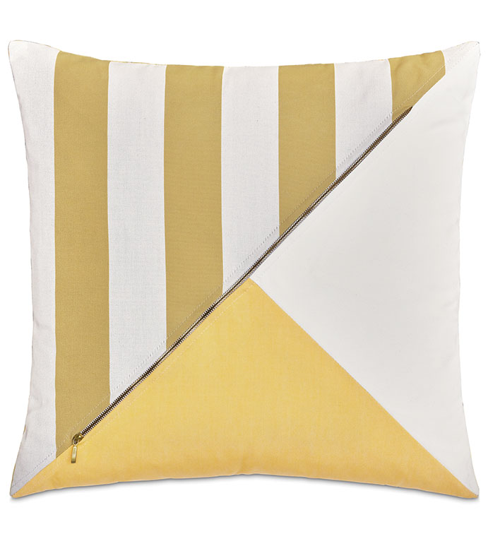 SAIL COLORBLOCK DECORATIVE PILLOW IN YELLOW