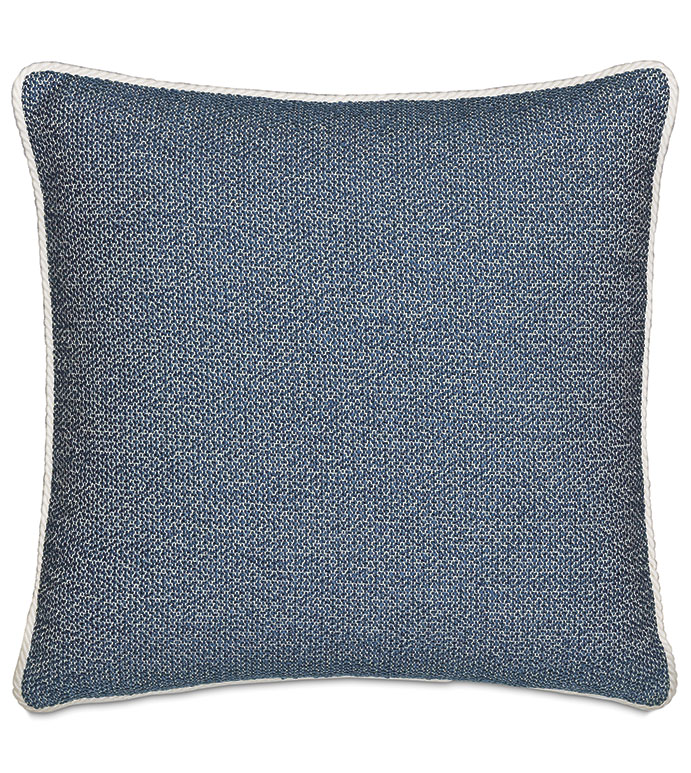 DOWNWIND WOVEN DECORATIVE PILLOW IN DENIM