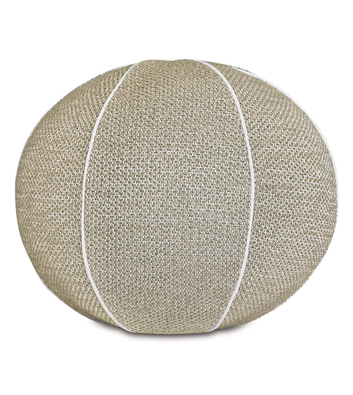 DOWNWIND SPHERICAL DECORATIVE PILLOW IN NATURAL