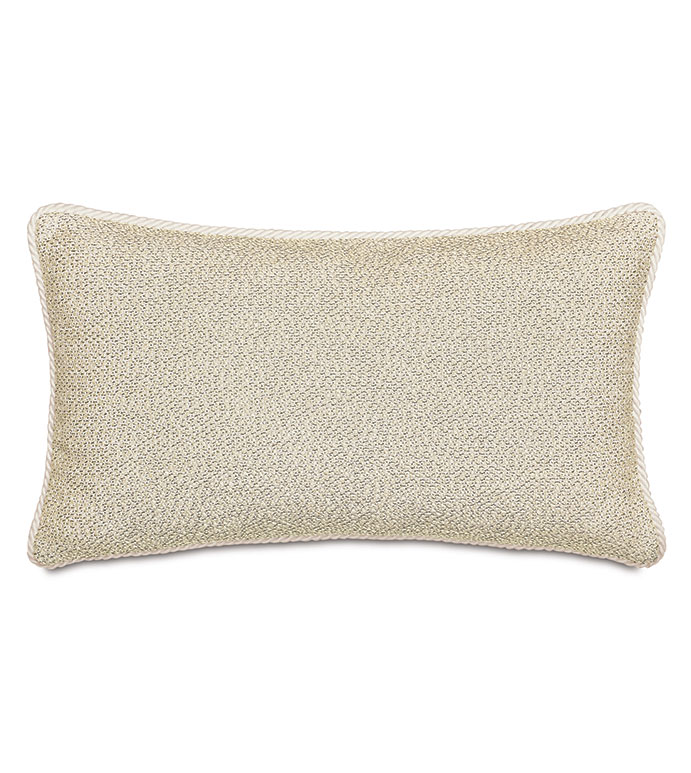 DOWNWIND WOVEN DECORATIVE PILLOW IN CREAM