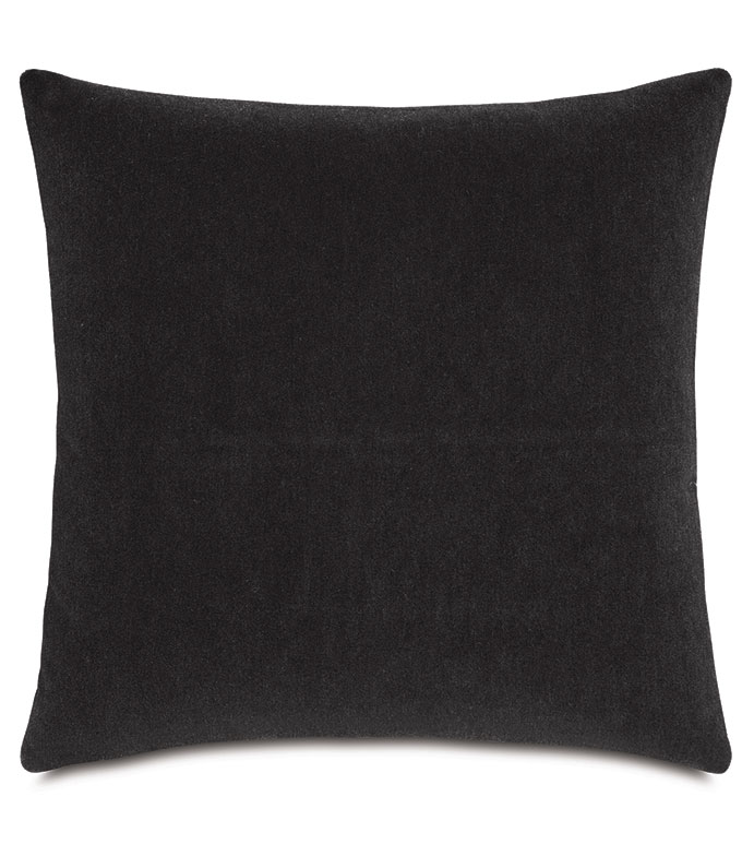 BRAHMS ALPACA DECORATIVE PILLOW IN CHARCOAL