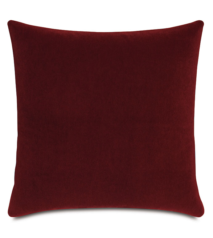 BRAHMS ALPACA DECORATIVE PILLOW IN MERLOT
