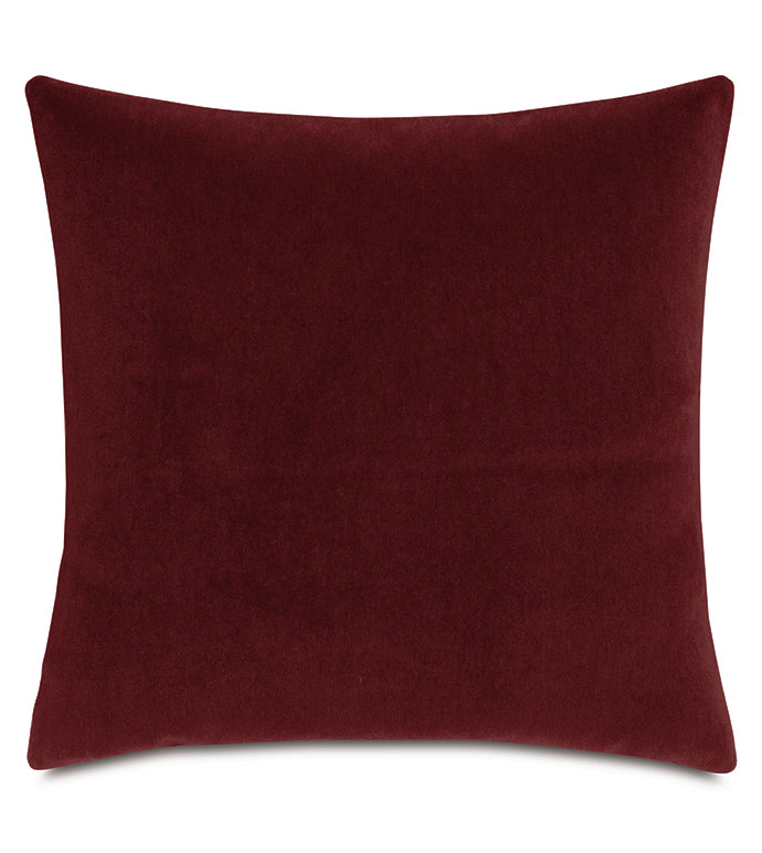 BRAHMS ALPACA DECORATIVE PILLOW IN MERLOT