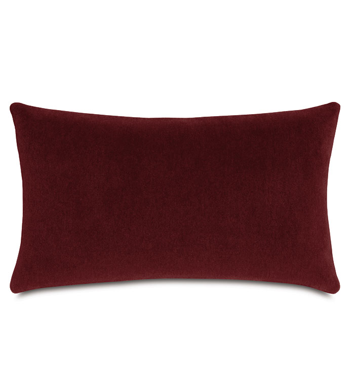 BRAHMS ALPACA DECORATIVE PILLOW IN MERLOT