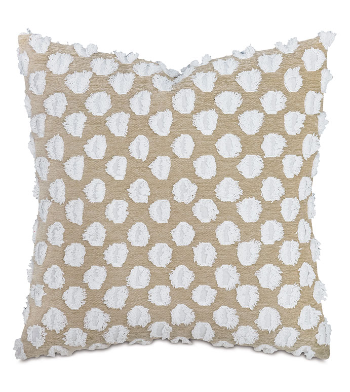 LUTON FIL COUPE DECORATIVE PILLOW IN WHEAT