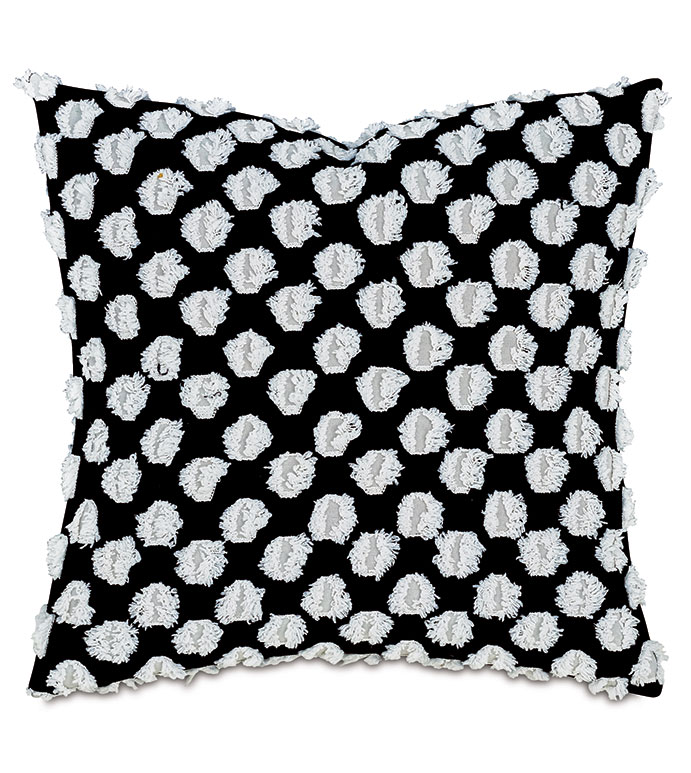 LUTON FIL COUPE DECORATIVE PILLOW IN DOMINO