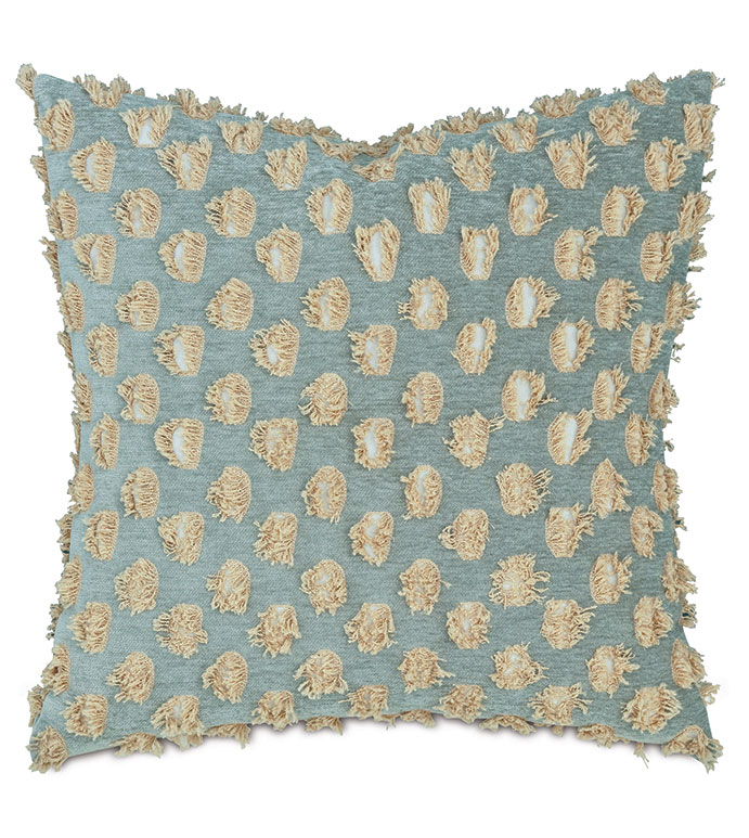 LUTON FIL COUPE DECORATIVE PILLOW IN SPA