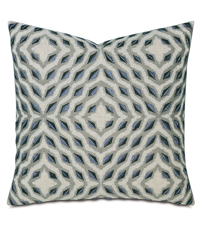 TIERNEY EMBROIDERED DECORATIVE PILLOW