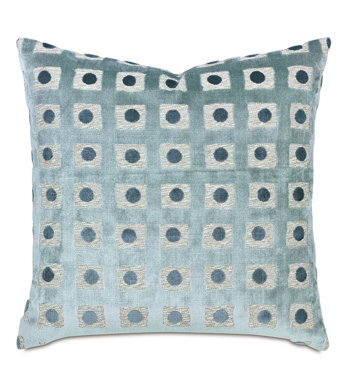SALVATORE DOMINO DECORATIVE PILLOW IN SPA