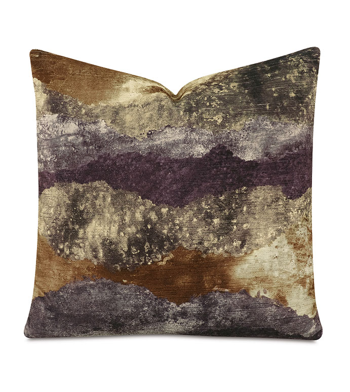 Storm Velvet Decorative Pillow