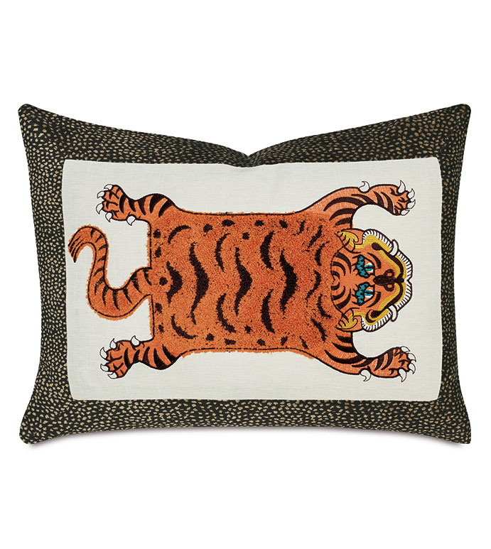 CHRISTIAN TIGER DECORATIVE PILLOW