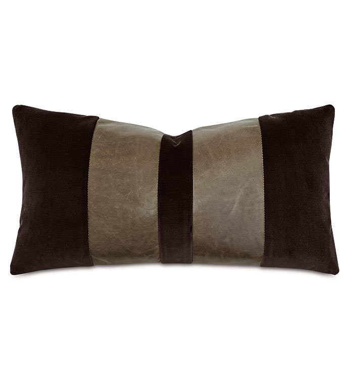 ORIEL STRIPE DECORATIVE PILLOW IN BROWN