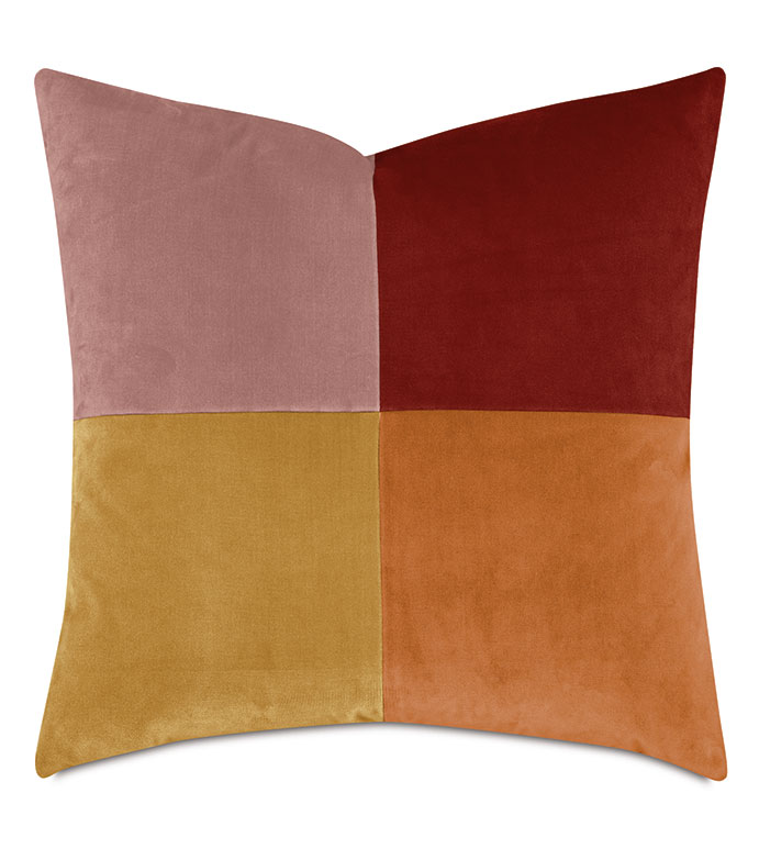 UMA COLORBLOCK DECORATIVE PILLOW IN STARBURST