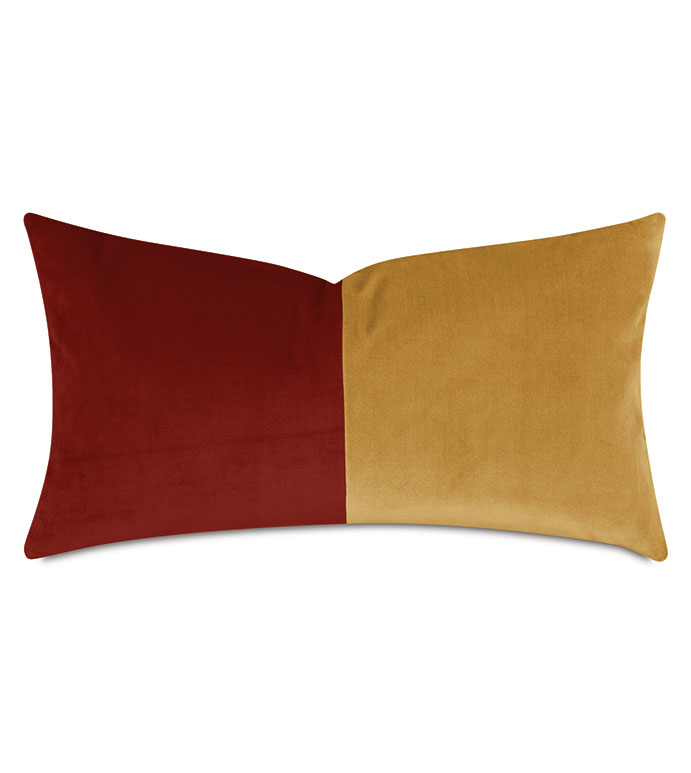 UMA COLORBLOCK DECORATIVE PILLOW IN CHROMATIC HUES