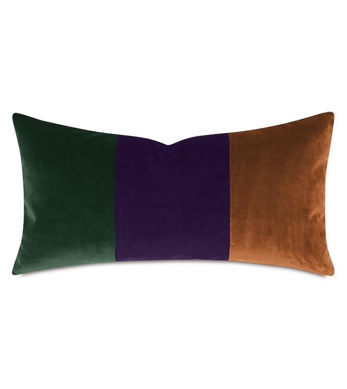 UMA COLORBLOCK DECORATIVE PILLOW IN MAJESTIC