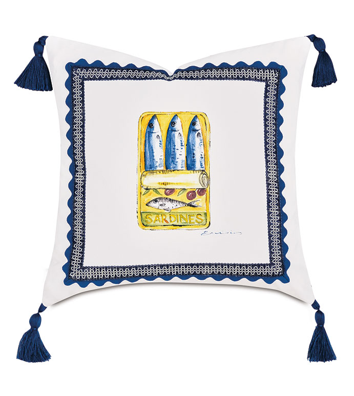 TINNED SARDINES DECORATIVE PILLOW