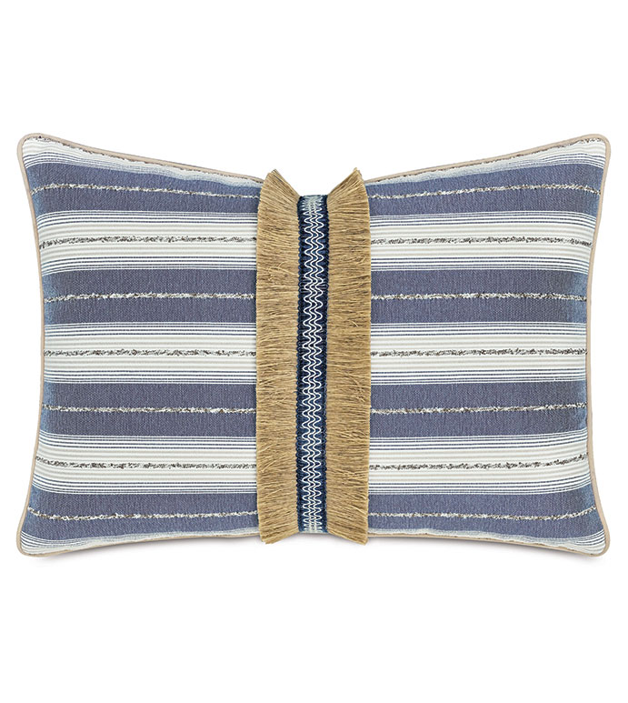 WELLERMAN FRINGE DECORATIVE PILLOW IN COASTAL