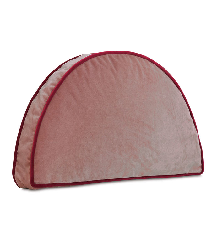 Uma Demilune Decorative Pillow in Pink