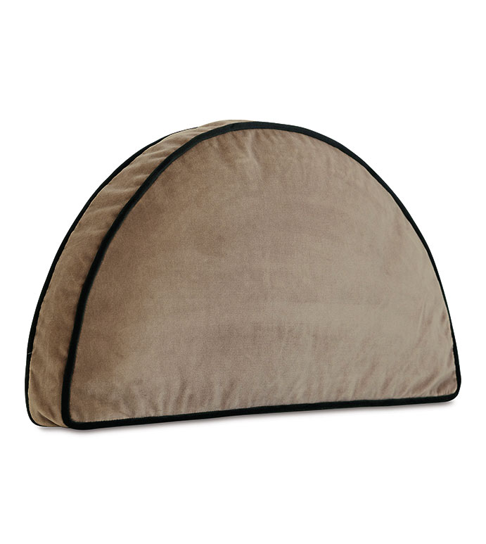 Uma Demilune Decorative Pillow in Khaki