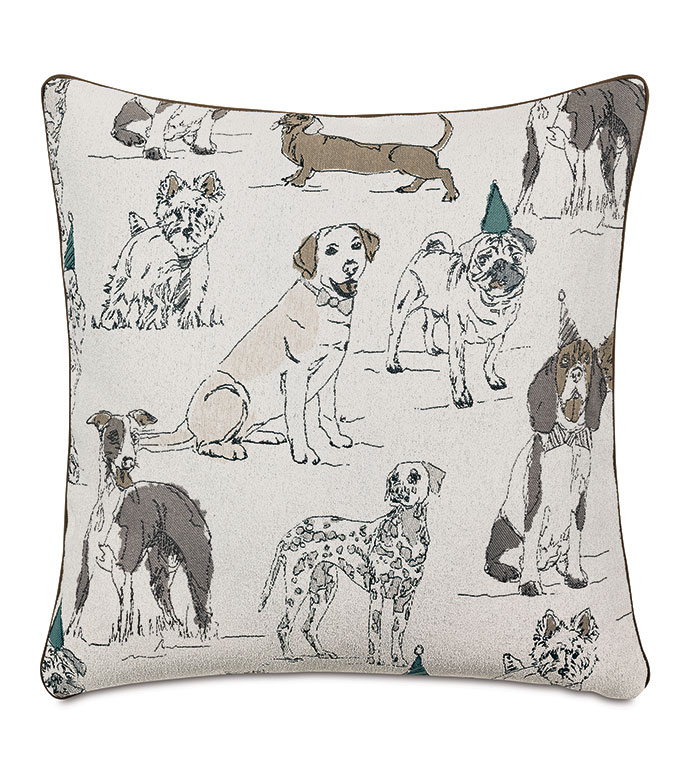 BuddyS Bash Textured Decorative Pillow