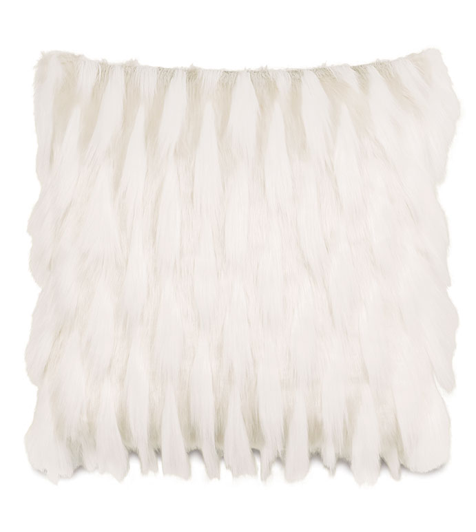 Tinsel Faux Fur Decorative Pillow