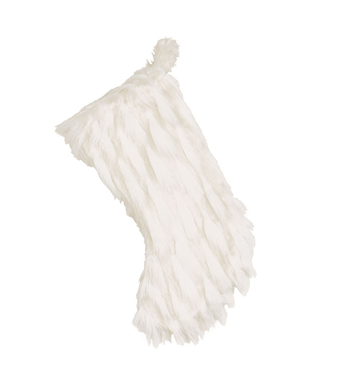 Tinsel Faux Fur Stocking