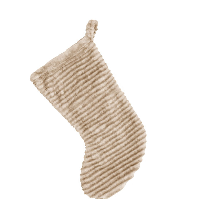 Tinsel Plush Stocking