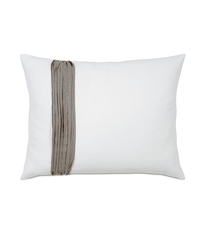 Breeze White Standard Sham Left