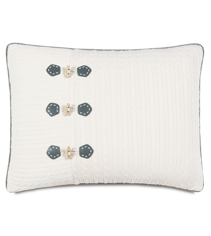 Jude Ivory Standard Sham (Left)