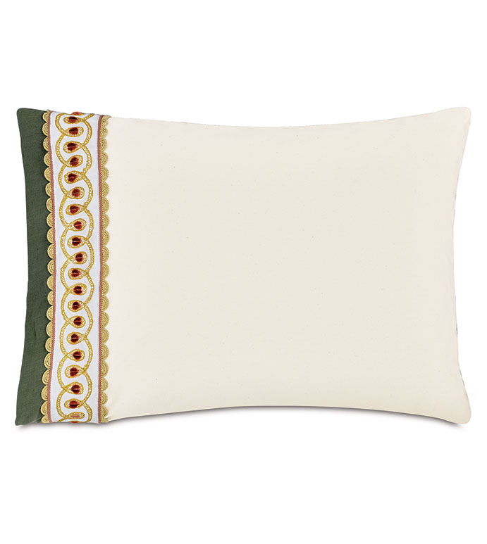 MANDERLEY BORDER CUFF STANDARD SHAM LEFT