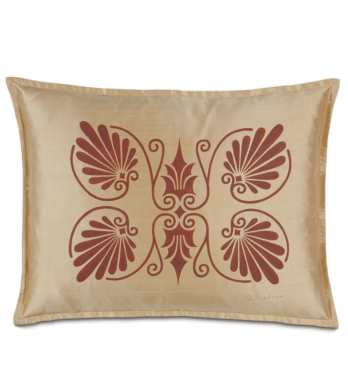 Anthemion Gold/Shiraz Standard Sham