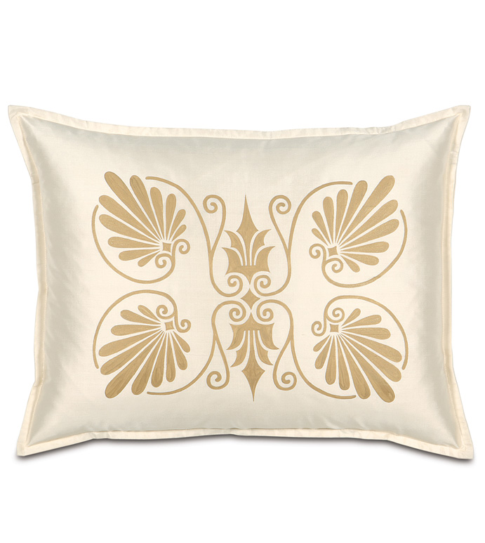 Anthemion Ivory/Gold Standard Sham
