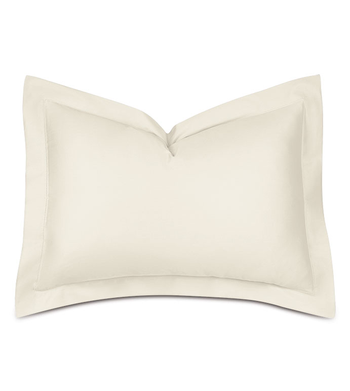 Deluca Sateen Standard Sham in Ivory