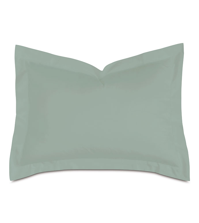 Deluca Sateen Standard Sham in Sea