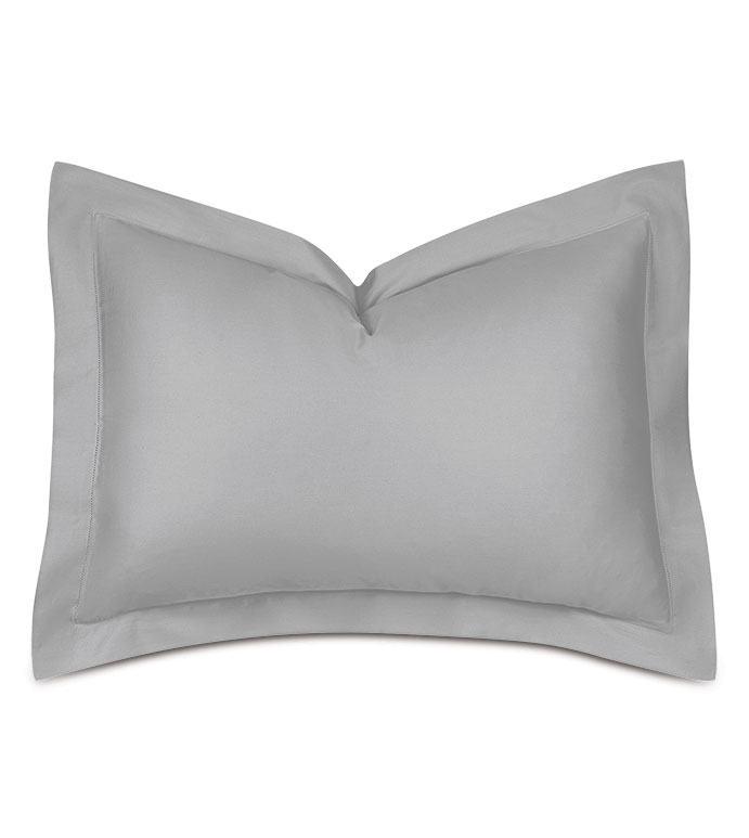 Deluca Sateen Standard Sham in Silver