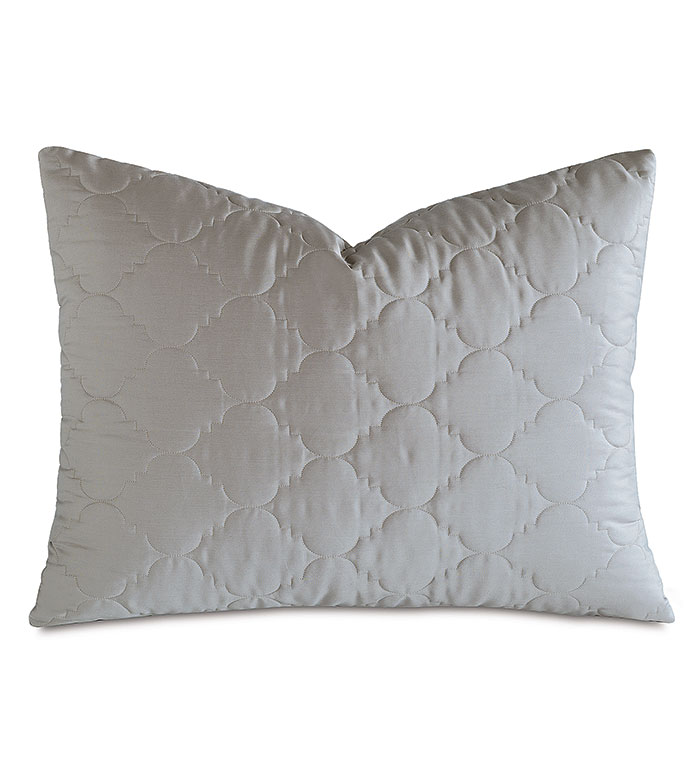 Viola Quilted Standard Sham in Dove