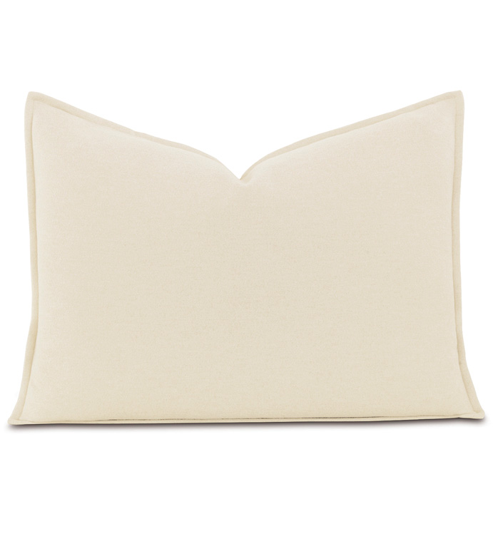 Brera Flannel Standard Sham In Ivory