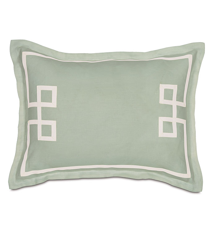 Resort Mint Fret Standard Sham