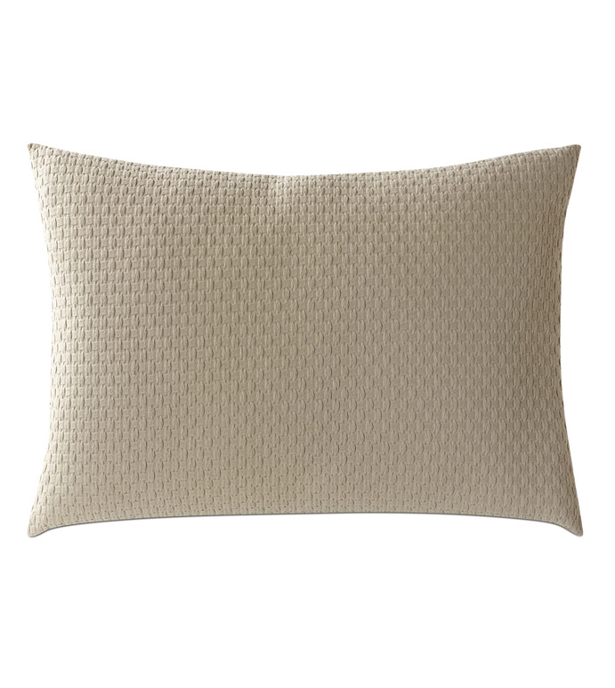 Tegan Matelasse Standard Sham In Sand