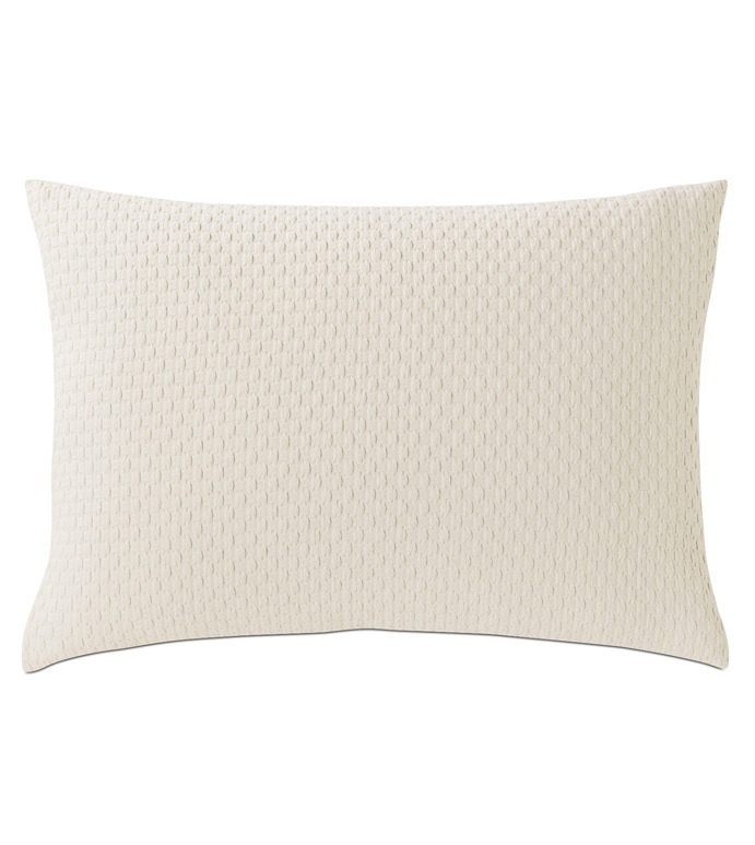 Tegan Matelasse Standard Sham In Ivory