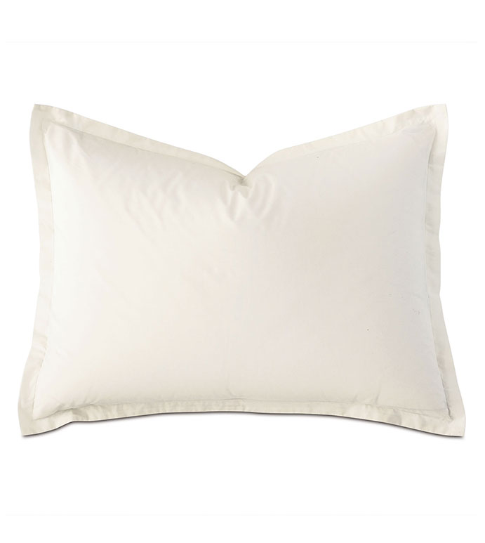 Vail Percale Standard Sham In Ivory